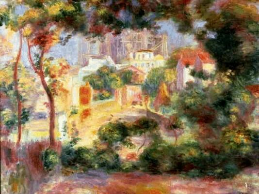 View from Sacre Coeur - 1896 - Pierre Auguste Renoir Painting